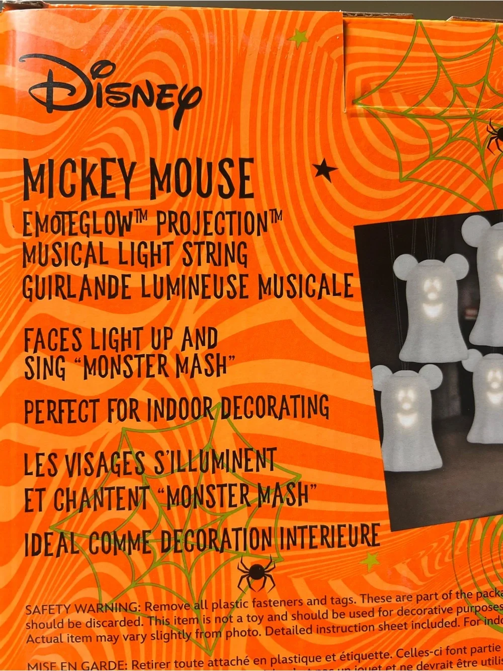 Ghost Mickey Singing String Lights